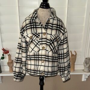 GeeGee Plaid Jacket Shacket